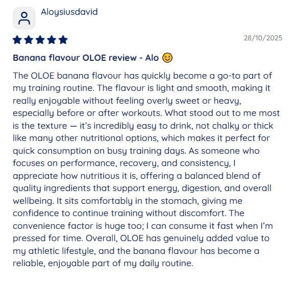 Customer review screenshot