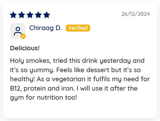 Customer review screenshot