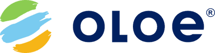 OLOE Logo - Primary - Full colour symbol and navy text